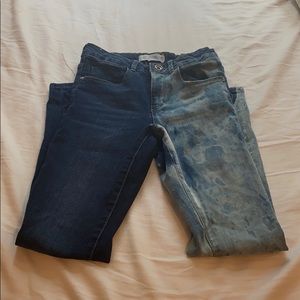 Bleached jeans